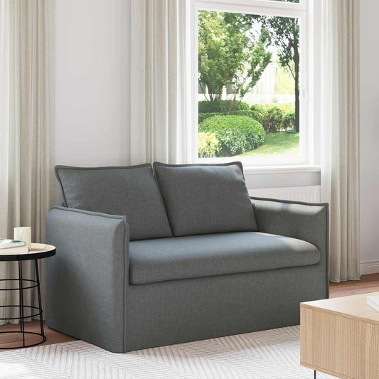 Divano Grigio scuro 136 x 82 x 85 cm Tessuto