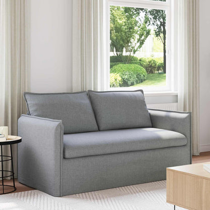 Divano Grigio chiaro 156 x 82 x 85 cm Tessuto