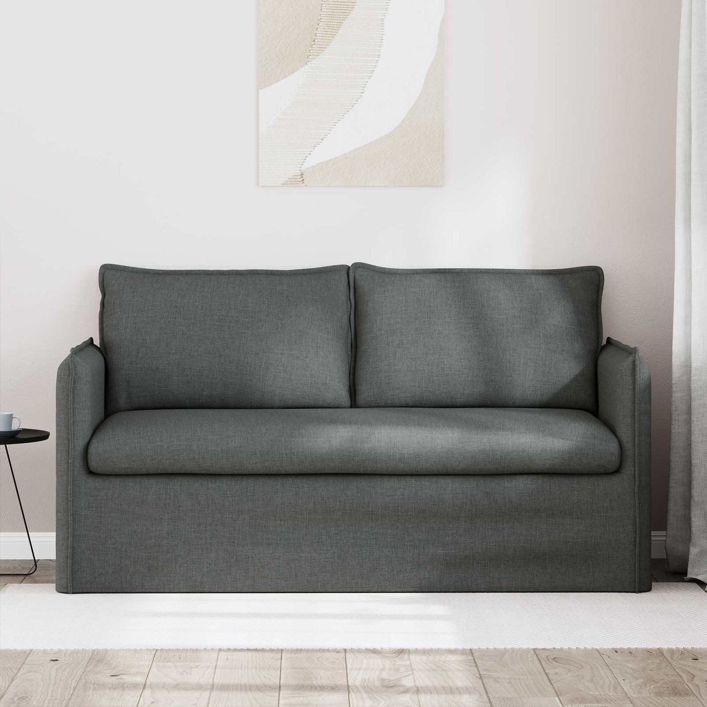 Divano Grigio scuro 156 x 82 x 85 cm Tessuto | homemem39