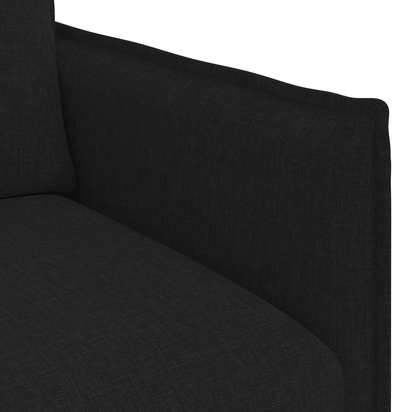 Divano Nero 156 x 82 x 85 cm Tessuto | homemem39