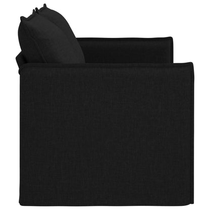Divano Nero 156 x 82 x 85 cm Tessuto | homemem39