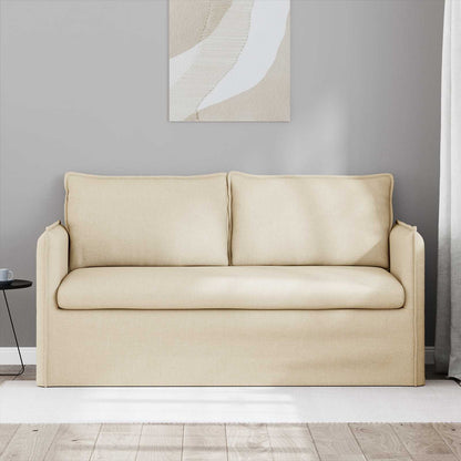 Divano Crema 156 x 82 x 85 cm Tessuto