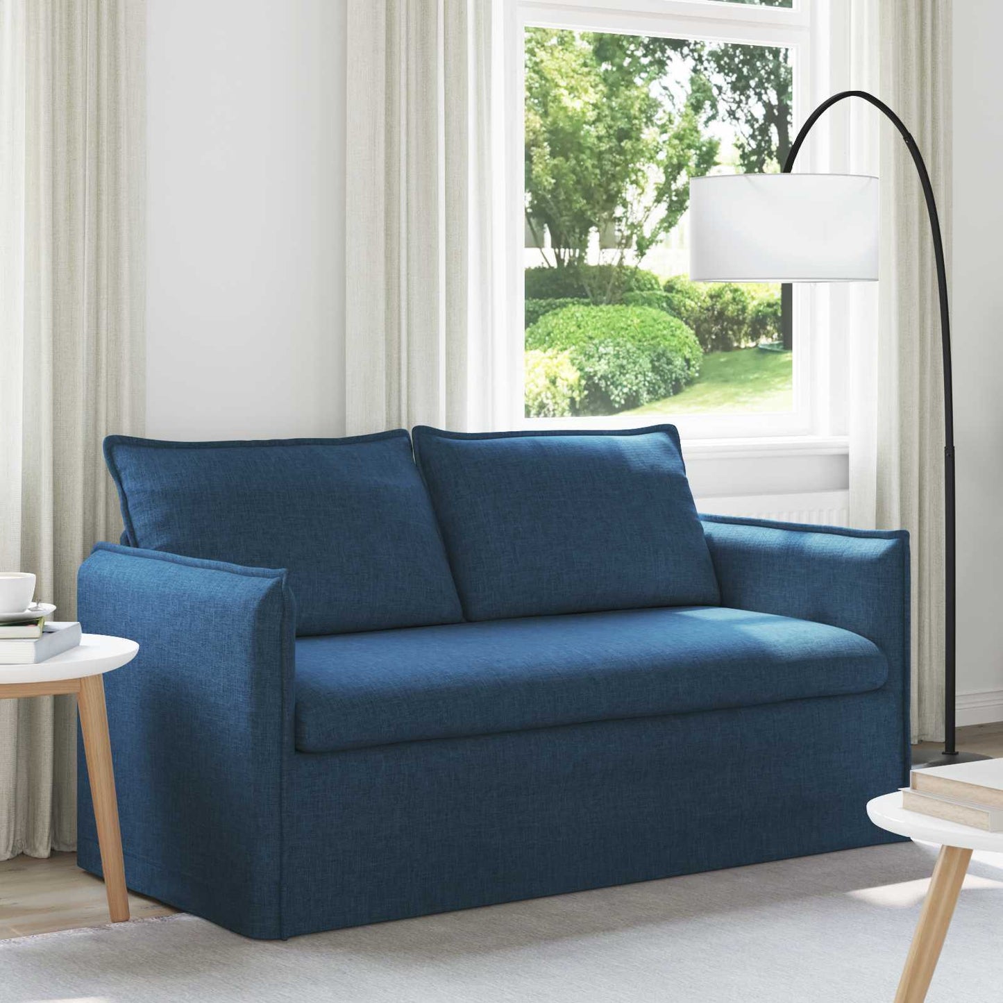 Divano Blu 156 x 82 x 85 cm Tessuto