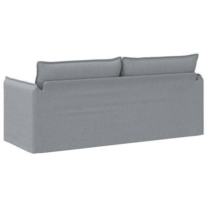 Divano Grigio chiaro 196 x 82 x 85 cm Tessuto