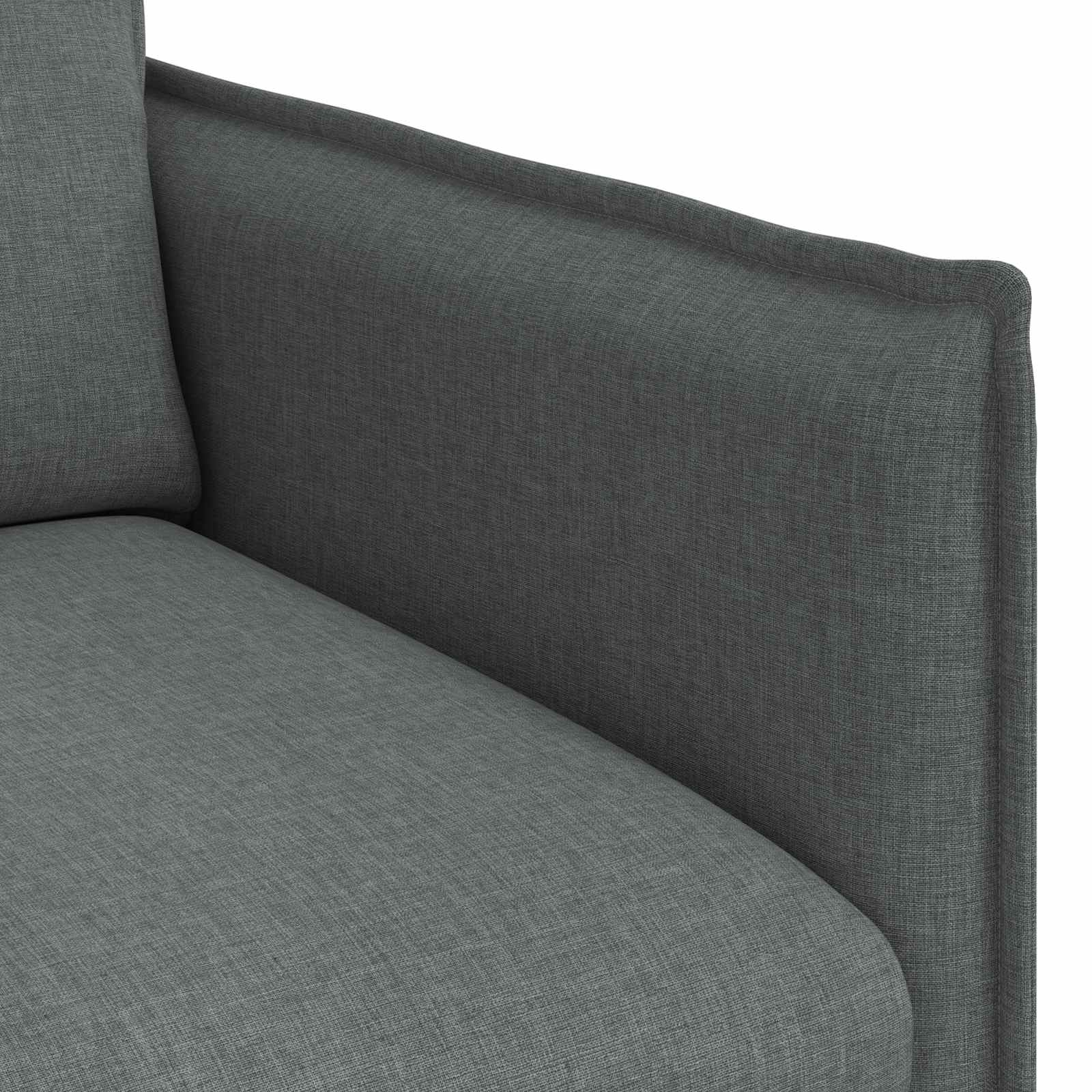 Divano Grigio scuro 196 x 82 x 85 cm Tessuto | homemem39