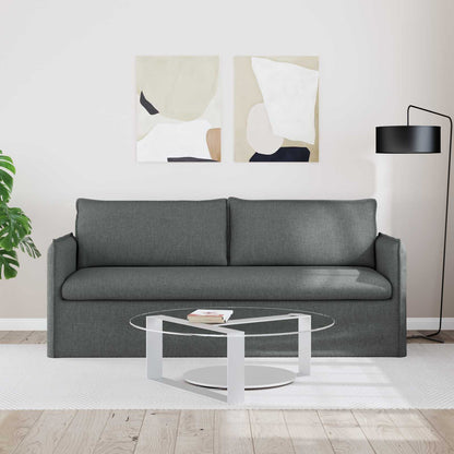Divano Grigio scuro 196 x 82 x 85 cm Tessuto | homemem39
