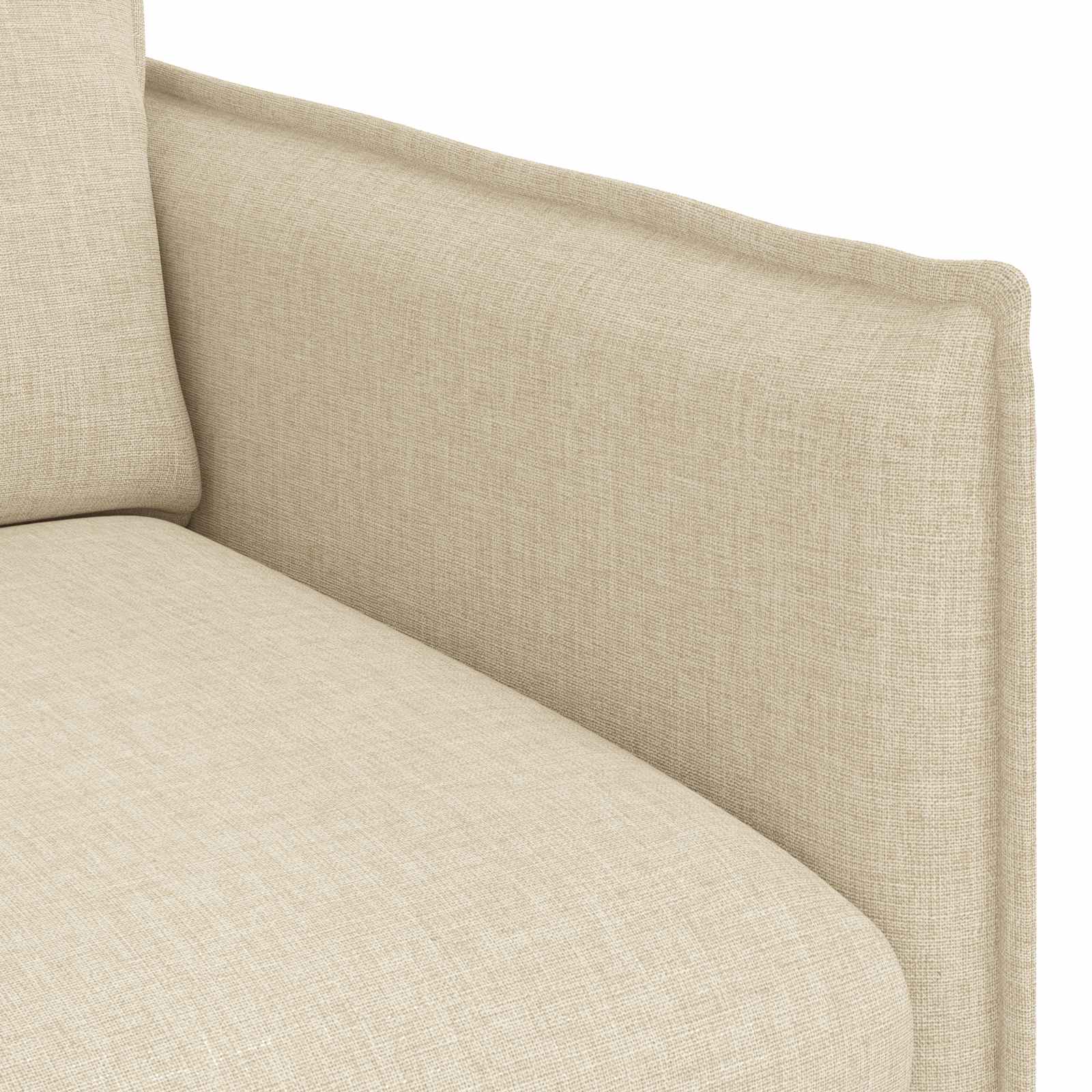Divano Crema 196 x 82 x 85 cm Tessuto | homemem39