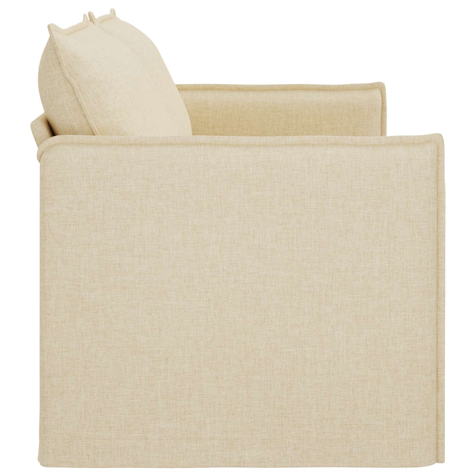 Divano Crema 196 x 82 x 85 cm Tessuto | homemem39