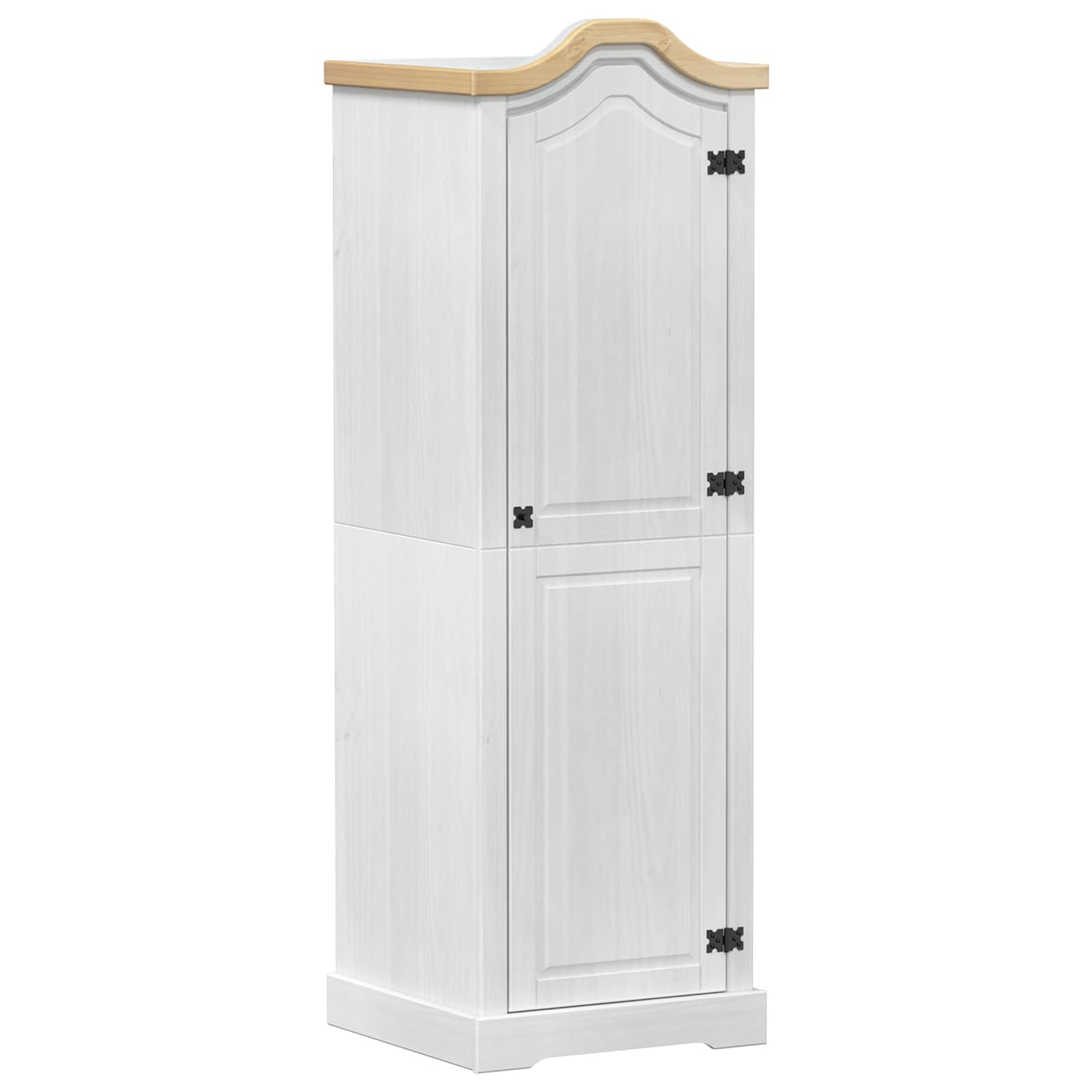 Armadi con lo scaffale Bianco 55 x 52 x 170 cm Pino massello | homemem39