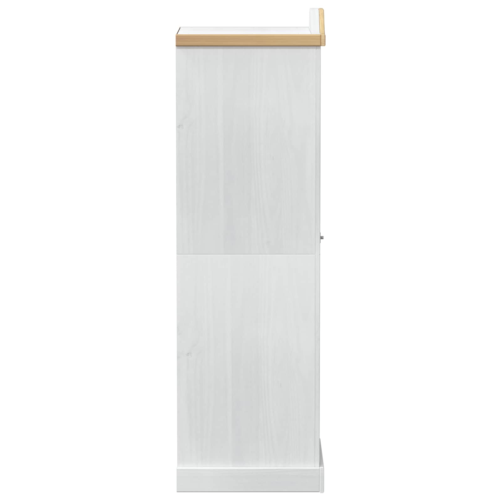 Armadi con lo scaffale Bianco 55 x 52 x 170 cm Pino massello | homemem39