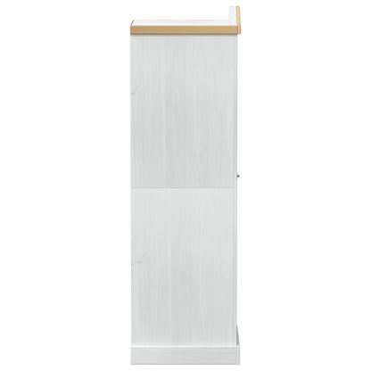 Armadi con lo scaffale Bianco 55 x 52 x 170 cm Pino massello | homemem39