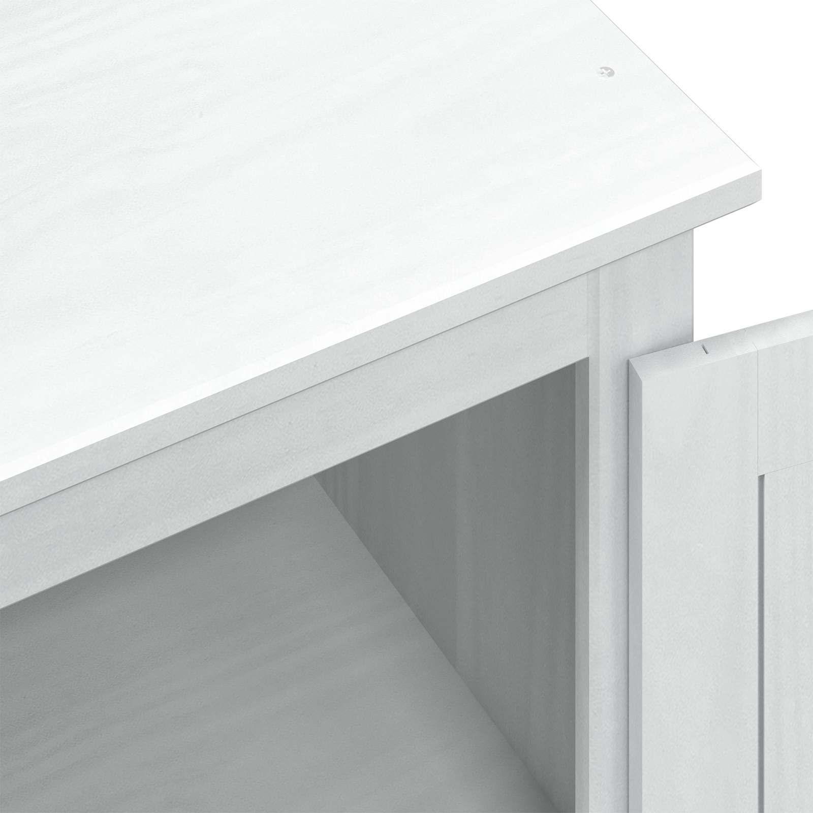 Armadi con cassetto Bianco 55 x 50 x 170 cm Pino massello | homemem39