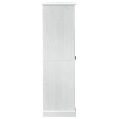 Armadi con cassetto Bianco 55 x 50 x 170 cm Pino massello | homemem39