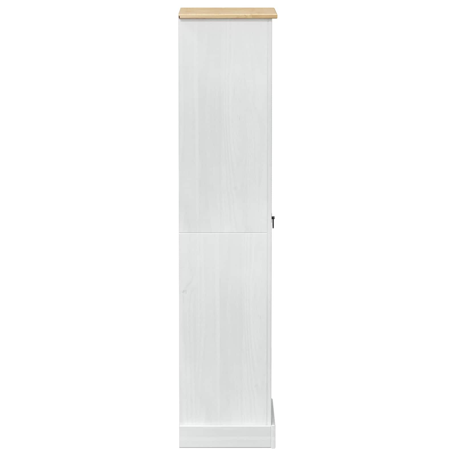 Armadi con cassetto Bianco 55 x 38 x 170 cm Pino massello | homemem39