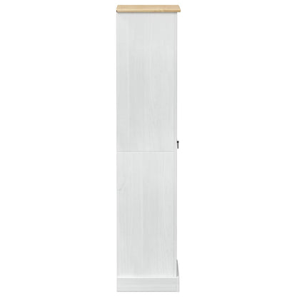 Armadi con cassetto Bianco 55 x 38 x 170 cm Pino massello | homemem39