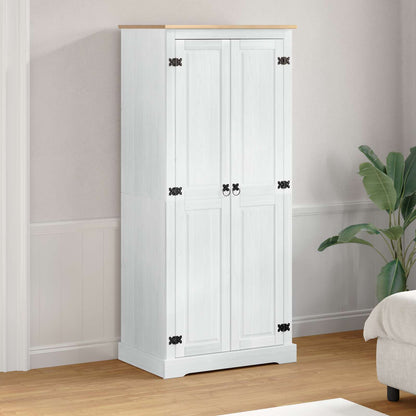 Armadi con lo scaffale Bianco 76 x 50 x 170 cm Pino massello | homemem39