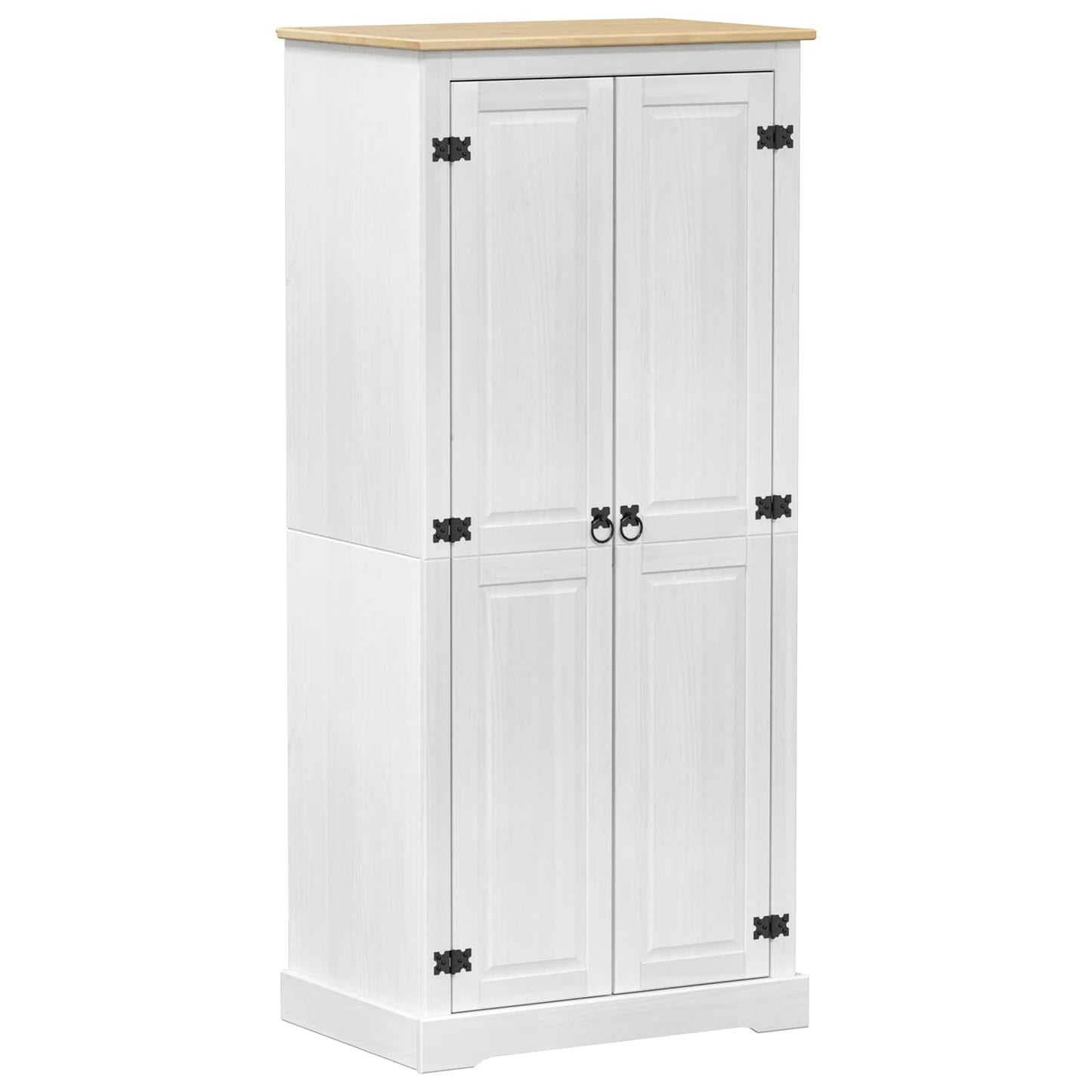 Armadi con lo scaffale Bianco 76 x 50 x 170 cm Pino massello | homemem39