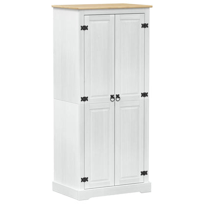 Armadi con lo scaffale Bianco 76 x 50 x 170 cm Pino massello | homemem39