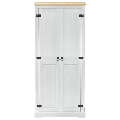 Armadi con lo scaffale Bianco 76 x 50 x 170 cm Pino massello | homemem39