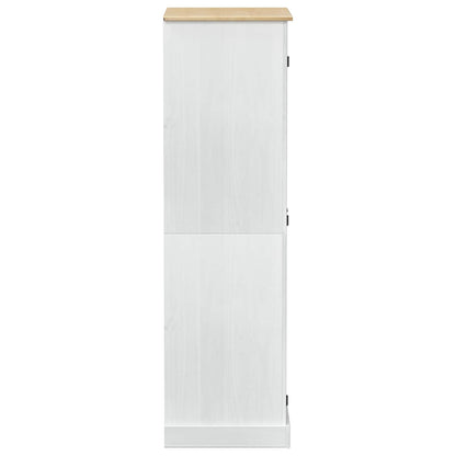 Armadi con lo scaffale Bianco 76 x 50 x 170 cm Pino massello | homemem39