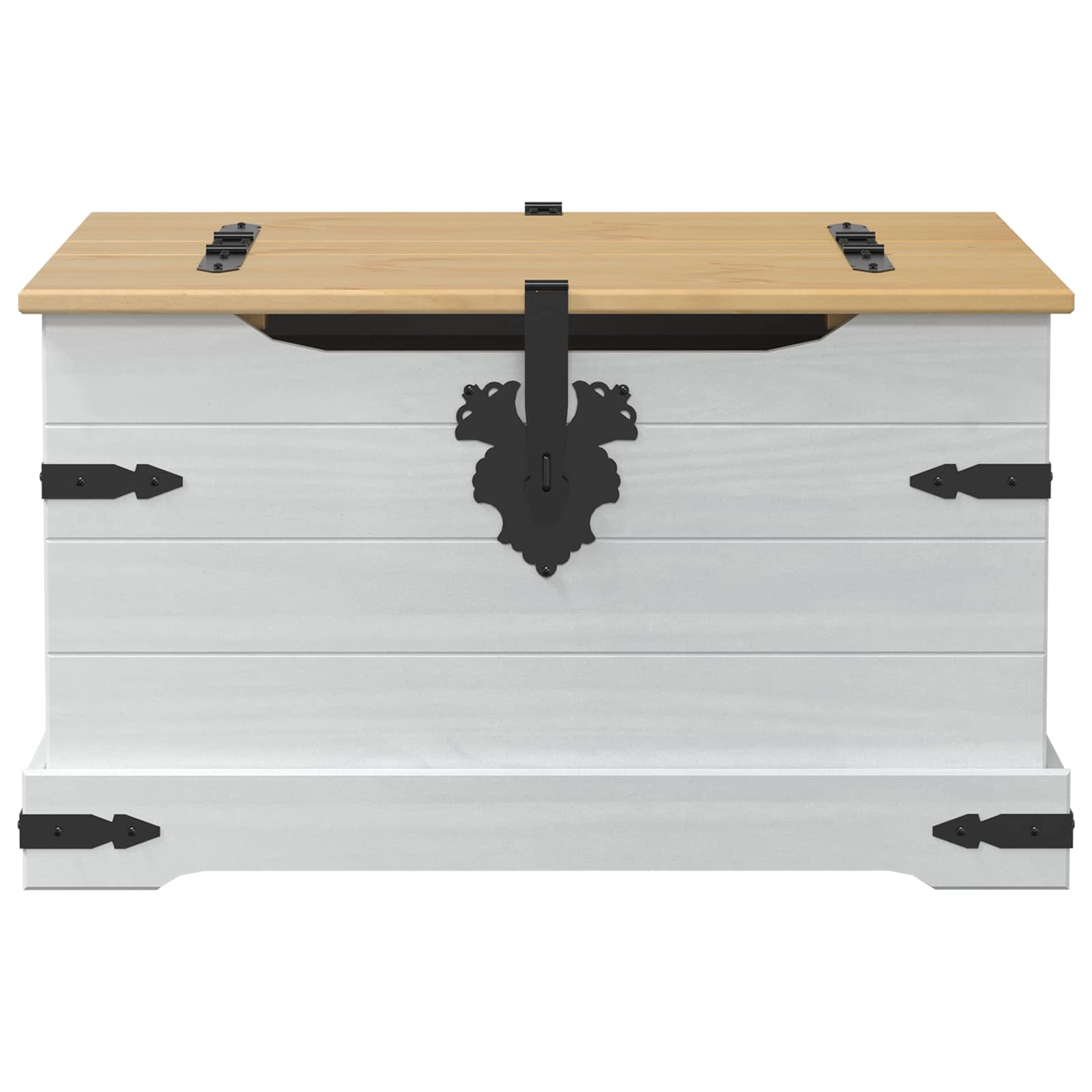 storage box Bianco 78 x 78 x 45 cm Pino massello | homemem39