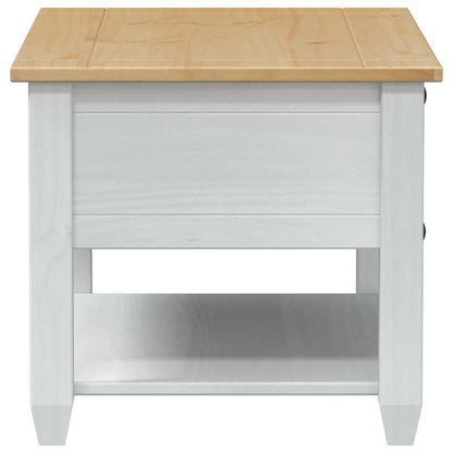 Tavolino da salotto Bianco 85 x 50 x 45 cm Pino massello | homemem39