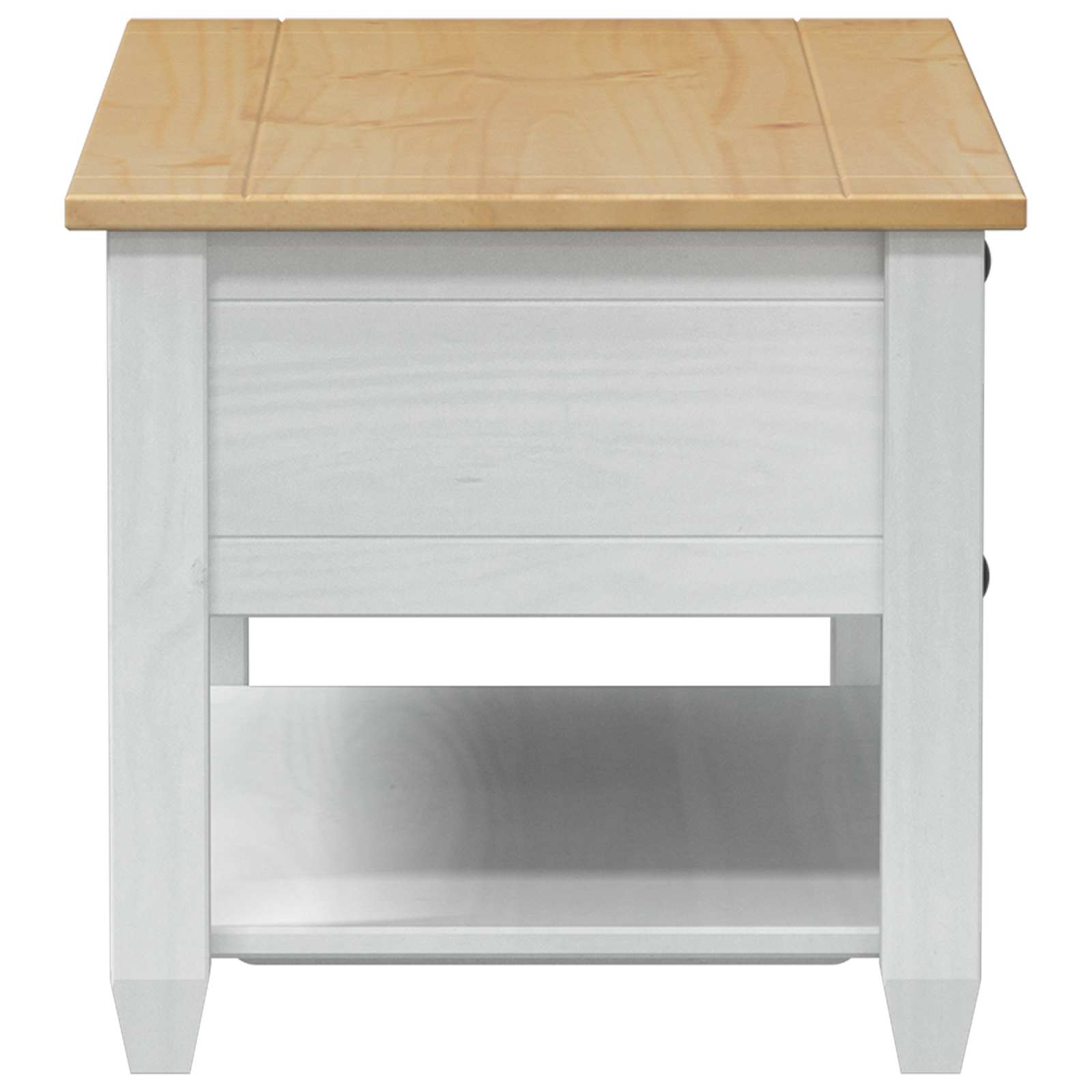 Tavolino da salotto con cassetto Bianco 100 x 48 x 45 cm | homemem39