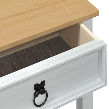 Tavolo Consolle Bianco 55 x 35 x 73 cm Pino massello | homemem39