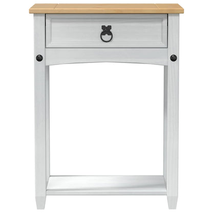 Tavolo Consolle Bianco 55 x 35 x 73 cm Pino massello | homemem39