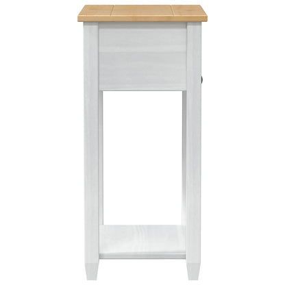 Tavolo Consolle Bianco 55 x 35 x 73 cm Pino massello | homemem39