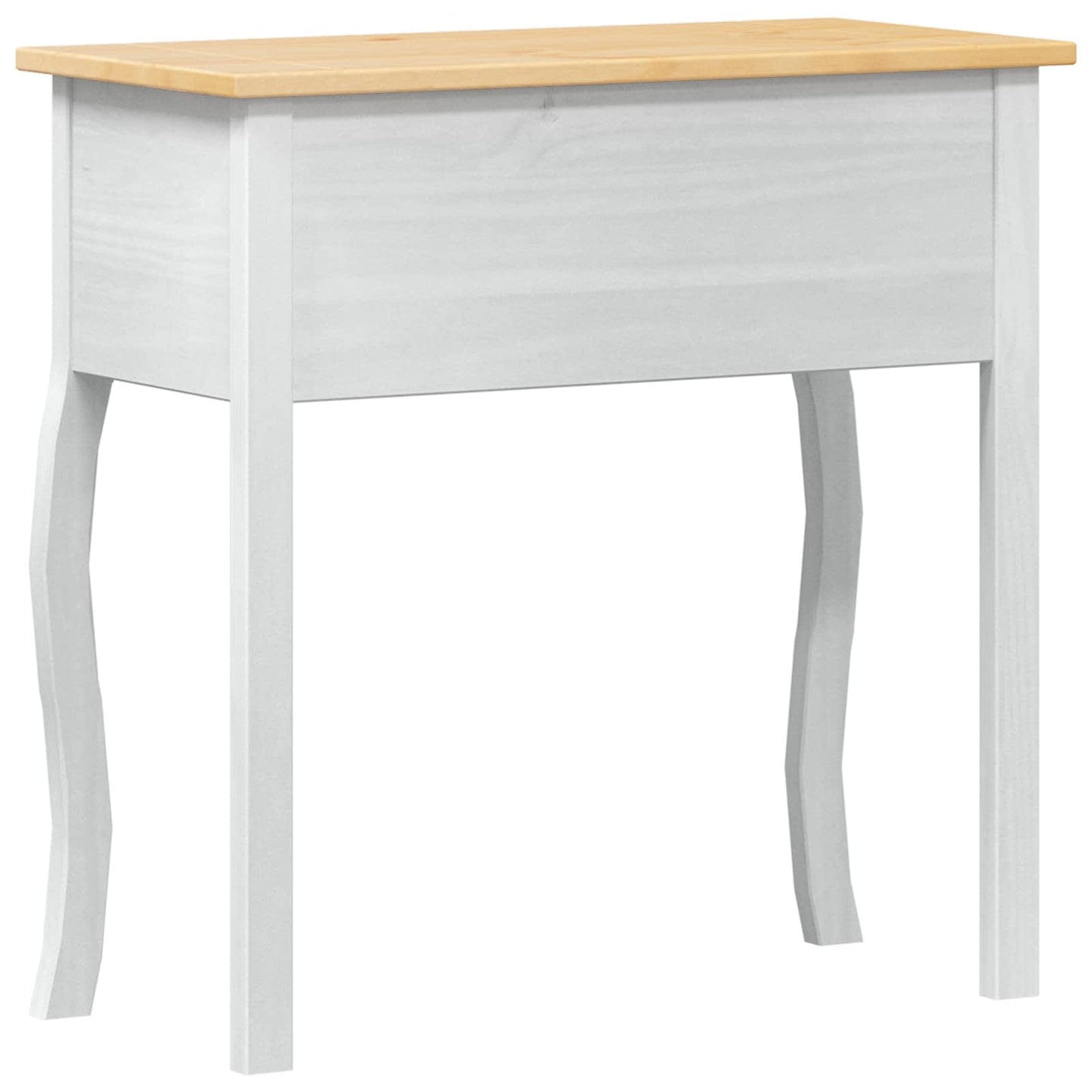 Tavolo Consolle Bianco 73 x 35 x 73 cm Pino massello | homemem39