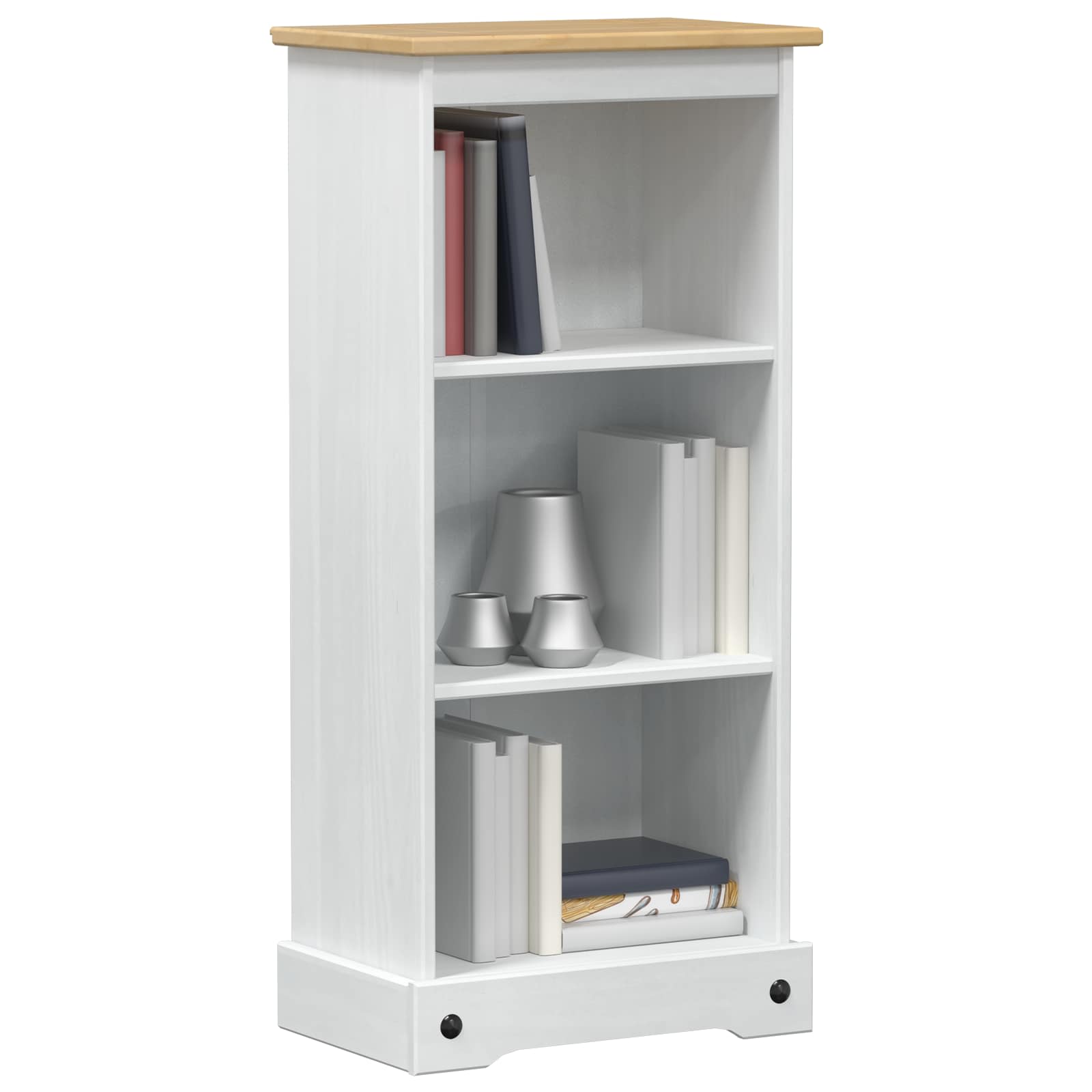 Libreria Bianco 46 x 29 x 100 cm Pino massello | homemem39