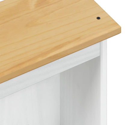 Libreria Bianco 46 x 20 x 170 cm Pino massello | homemem39