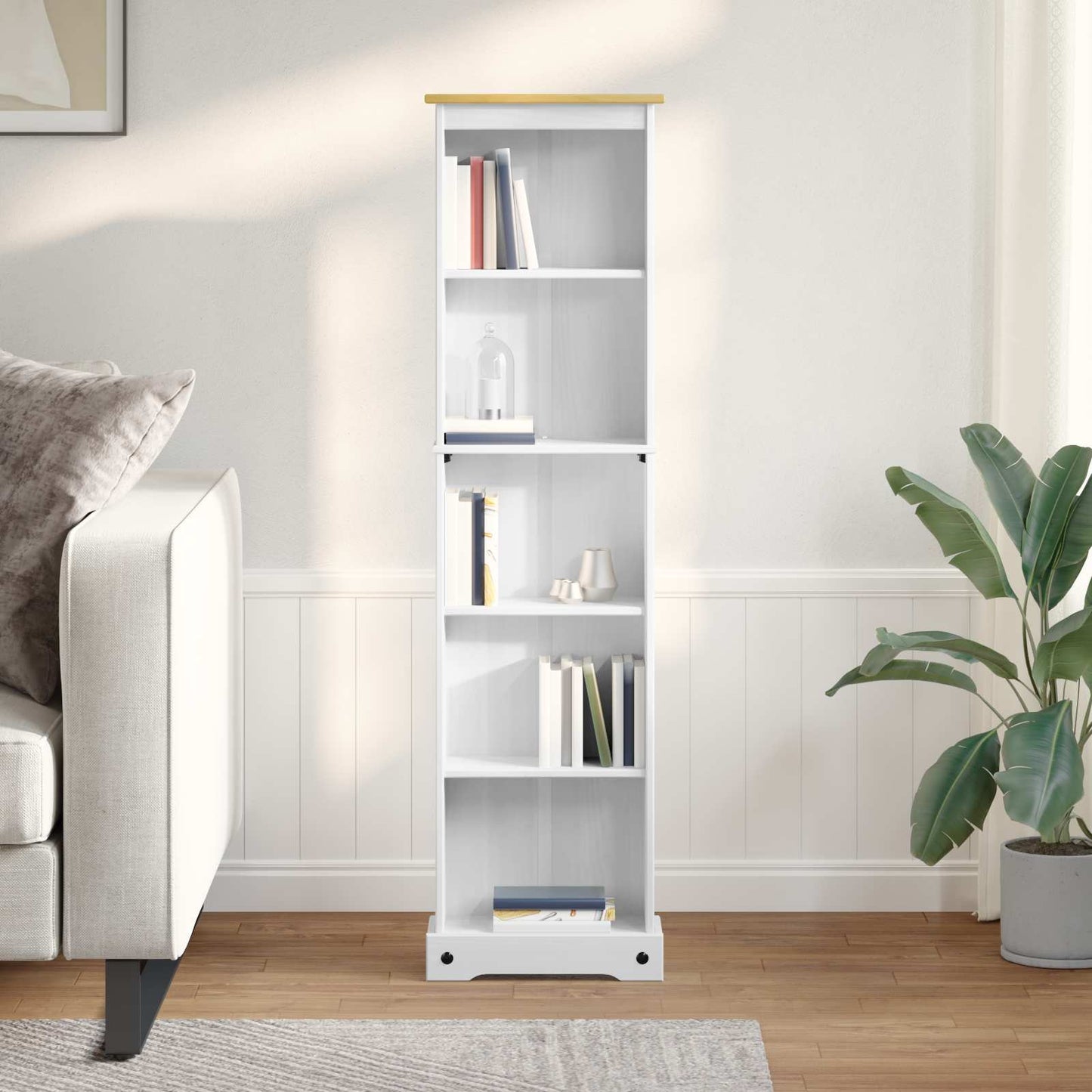 Libreria Bianco 46 x 20 x 170 cm Pino massello