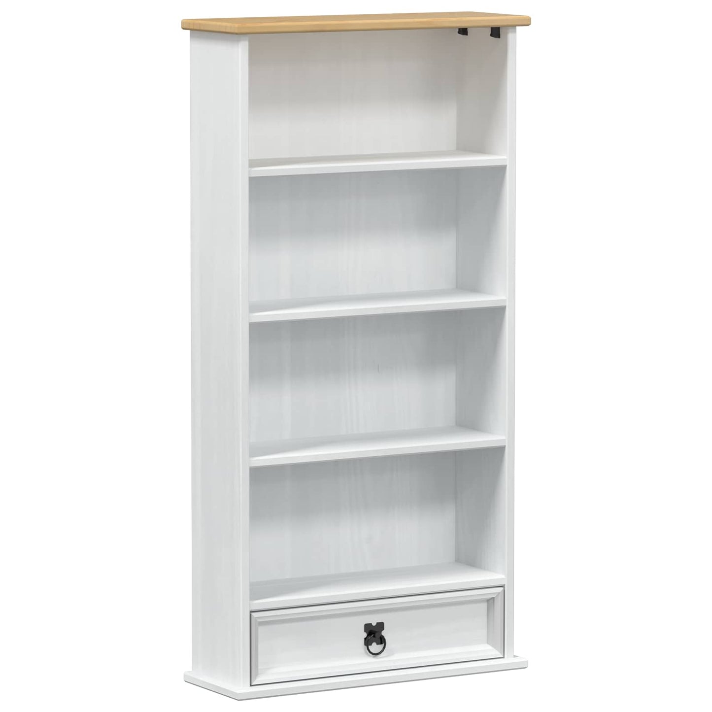 Mobile per CD Bianco 52 x 17.5 x 103 cm Pino massello | homemem39