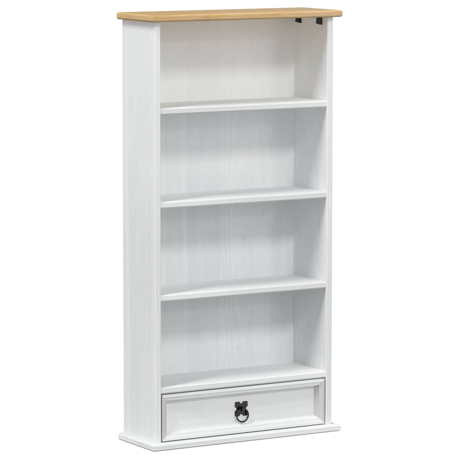 Mobile per CD Bianco 52 x 17.5 x 103 cm Pino massello | homemem39