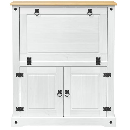 Mobile per vino Bianco 97 x 45 x 114 cm Pino massello | homemem39