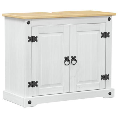 Armadio sottolavello Bianco 73 x 33 x 60 cm Pino massello | homemem39