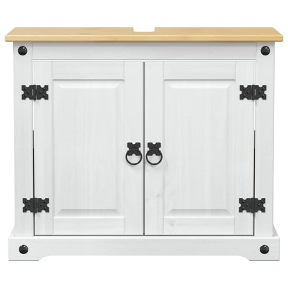 Armadio sottolavello Bianco 73 x 33 x 60 cm Pino massello | homemem39