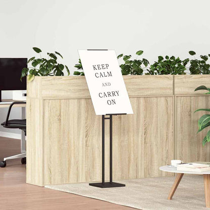 Espositori per Fiere Nero 26,5 x 26,5 x 150 cm Acciaio | homemem39