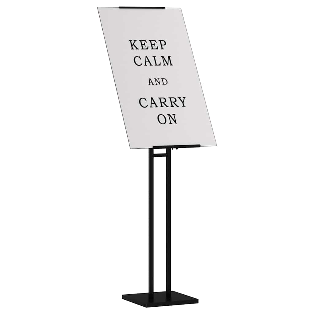 Espositori per Fiere Nero 26,5 x 26,5 x 150 cm Acciaio | homemem39