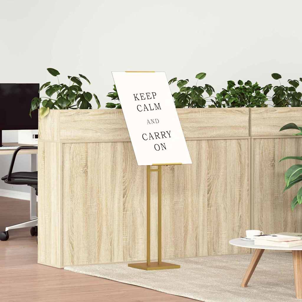 Espositori per Fiere Oro 26,5 x 26,5 x 150 cm Acciaio | homemem39