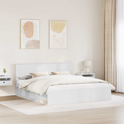 Struttura del letto Bianco 180 x 200 cm Legno multistrato