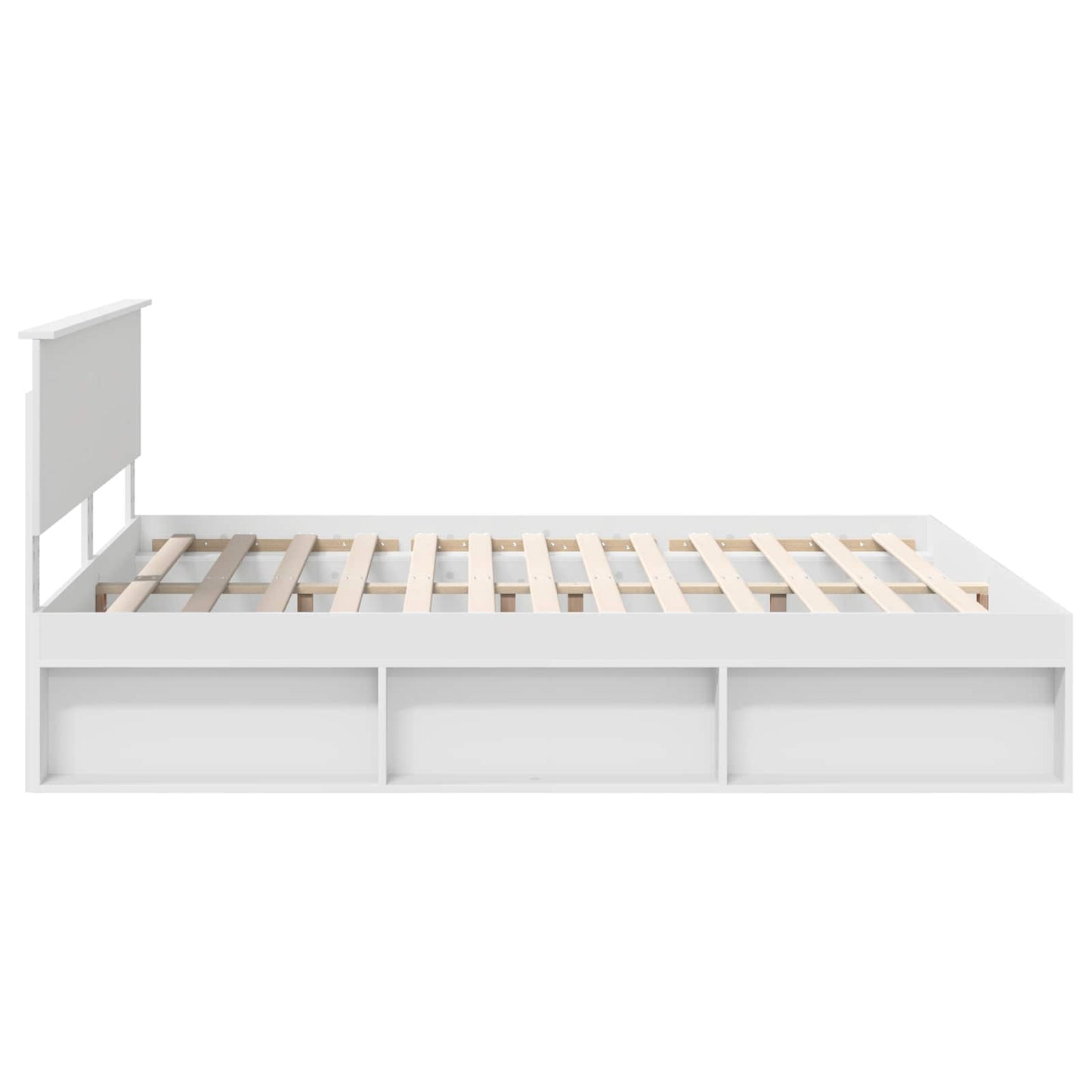 Struttura del letto Bianco 180 x 200 cm Legno multistrato | homemem39