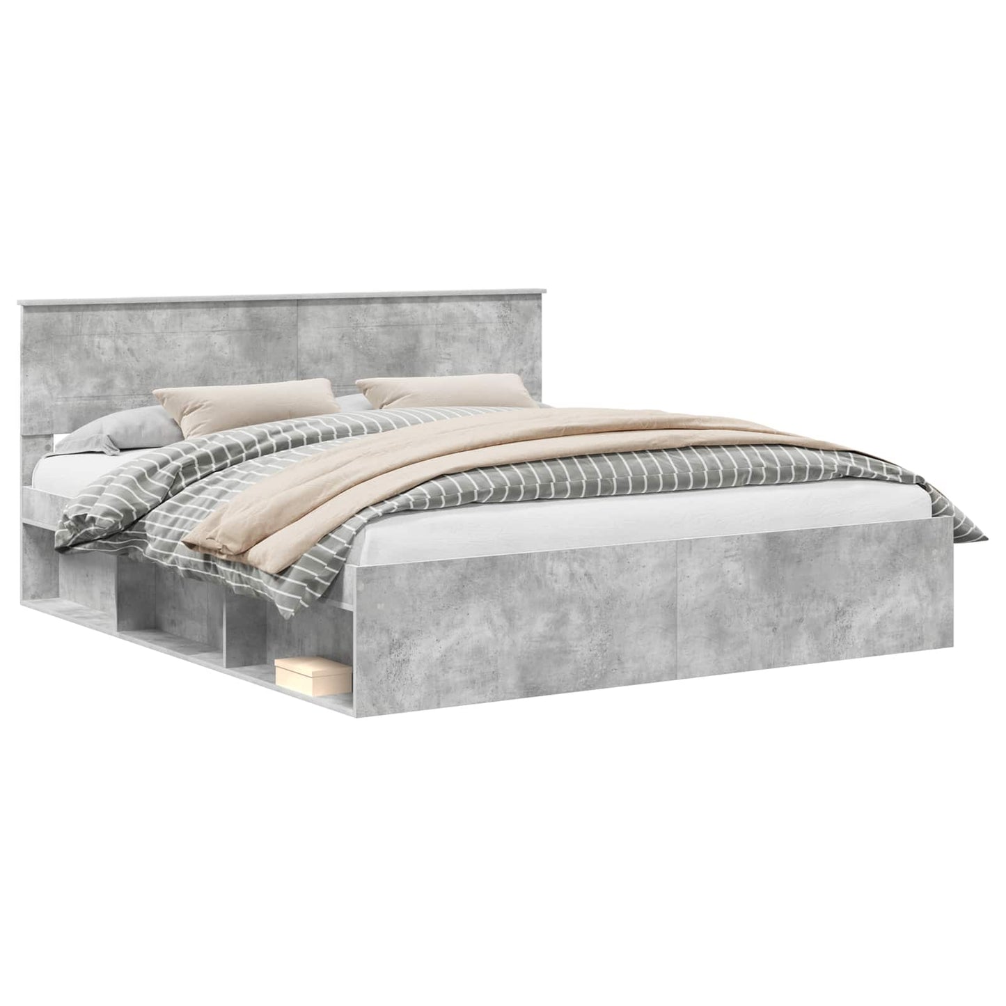Struttura del letto Calcestruzzo 180 x 200 cm Legno multistrato | homemem39