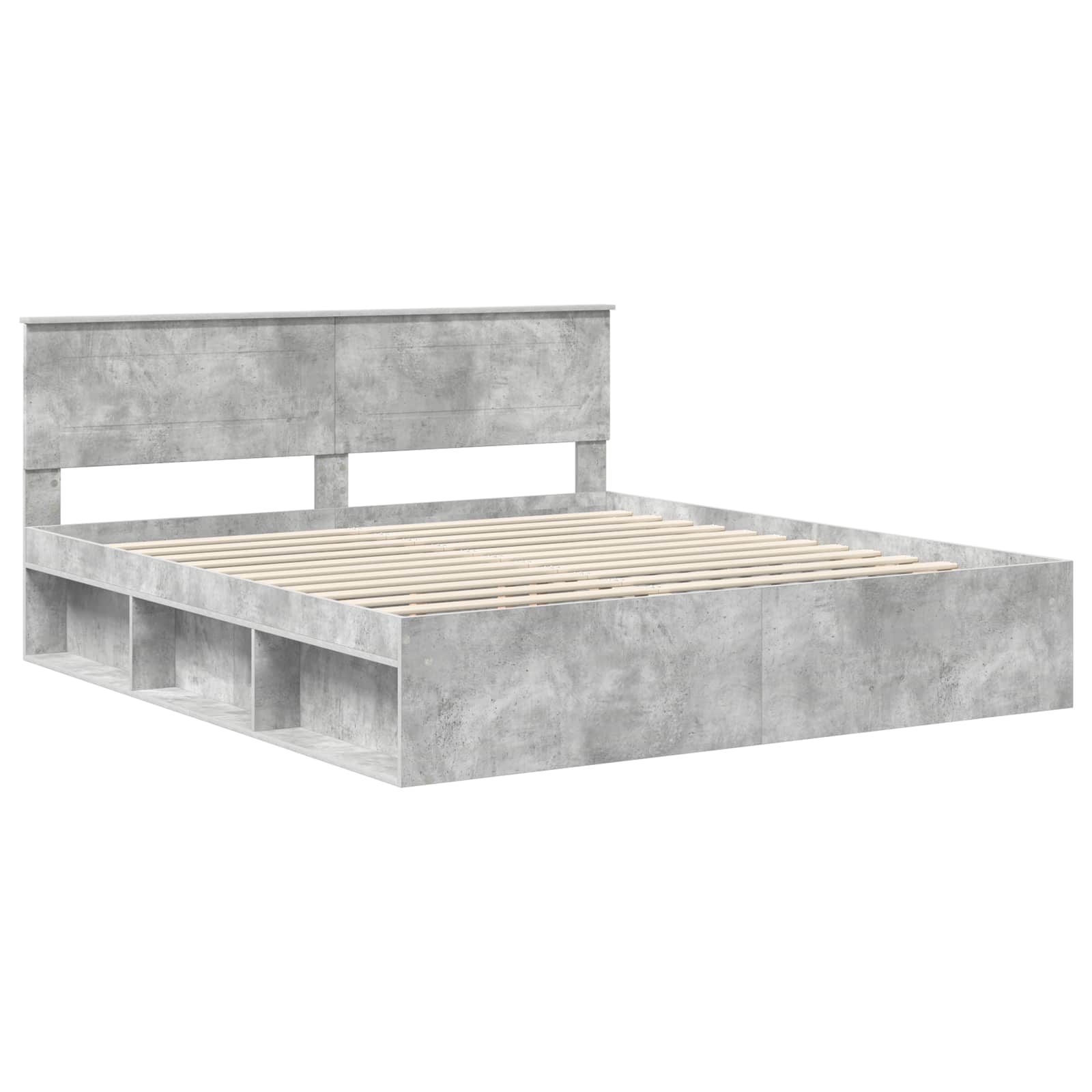 Struttura del letto Calcestruzzo 180 x 200 cm Legno multistrato | homemem39