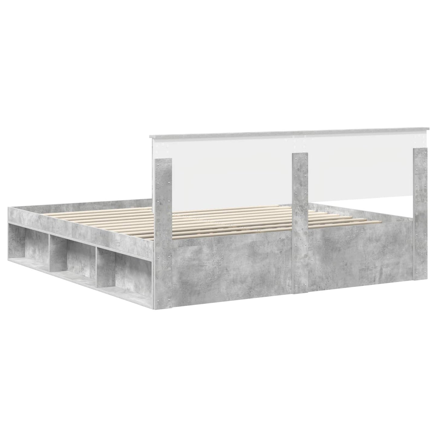 Struttura del letto Calcestruzzo 180 x 200 cm Legno multistrato | homemem39
