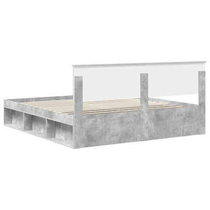 Struttura del letto Calcestruzzo 180 x 200 cm Legno multistrato | homemem39