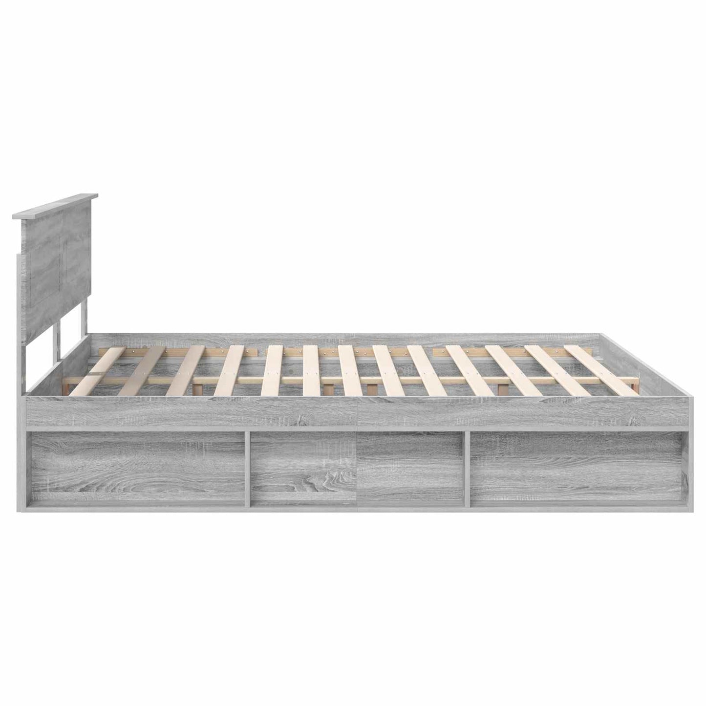 Struttura del letto con testiera Grigio Sonoma 180 x 200 cm | homemem39