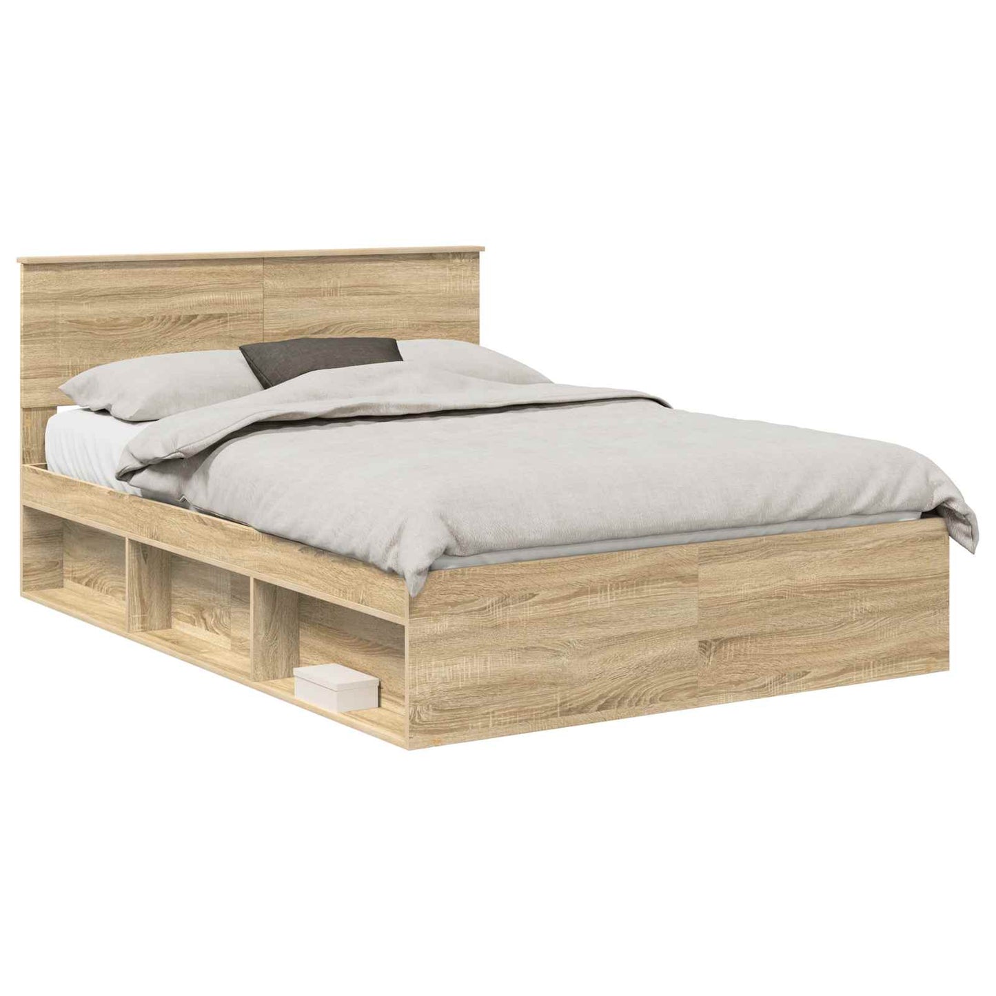 Struttura del letto Sonoma 160 x 200 cm Legno multistrato | homemem39